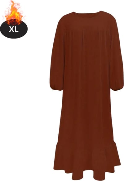 Bovista Islamitische Kleding - Djellaba Dames - Moslim Kleding - Arabisch Dames Kaftan - Alhamdulillah - Rood XL