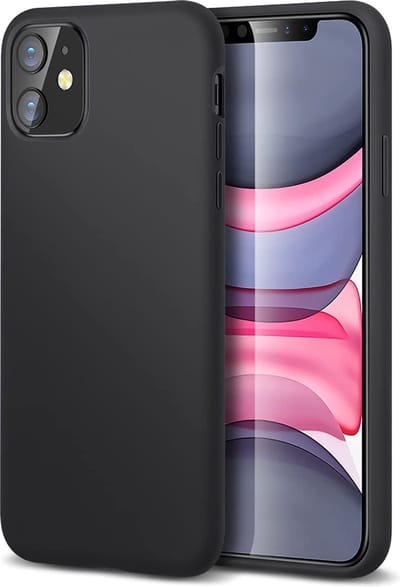 Hoesje geschikt voor iPhone 11 Zwarte silicone hoesje – matte coating - Soft TPU silicone - zwart - EPICMOBILE