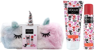 Vogue Girl Cats Geschenkset met Unicorn toilettasje