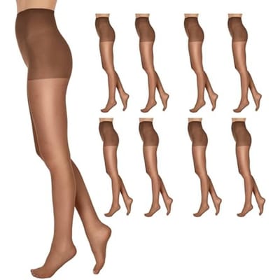 L'Eggs Everyday Standaard Panty voor Dames, Transparante Teen Panty voor Comfort de Hele Dag, 100% Nylon brown