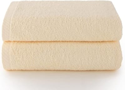 Grote badhanddoeken set met 2 gezichtshanddoeken - natuurkleur - extra absorberend