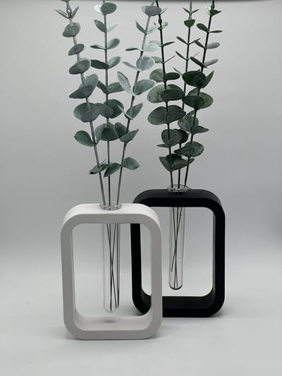 Reageerbuishouder eucalyptus donker / zwart