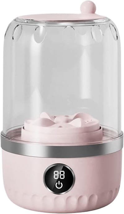 Mini Wasmachine - Compacte Wasmachine - Kleine Wasjes - Hygiënische Textielverzorging - 1 Liter - Roze