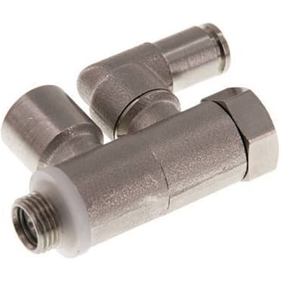4mm & G1/8'' Indirect Gestuurde Vernikkeld Messing Terugslagklep Binnen-Buitendraad 0.5-10 bar