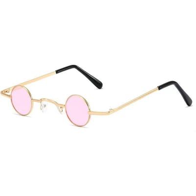 Nouveaux Lunettes de Soleil Petites Punk Vintage Métal Hommes Rétro Rondes Y2K Femmes Lunettes de Soleil UV400 Mode Lunettes
