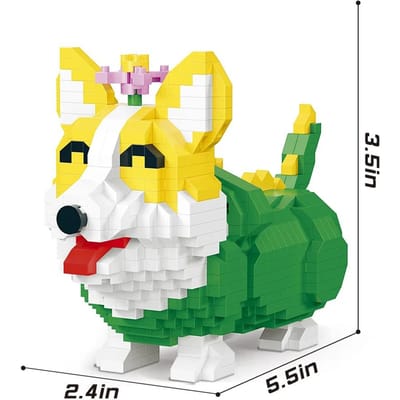 Haute Qualité Mignon Haute Qualité Corgi Taille Compacte Haute Qualité Animal Haute Qualité Bâtiment Haute Qualité Briques Ensemble de Construction Haute Qualité Chiens