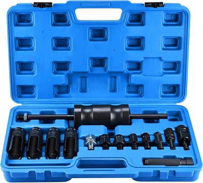 GEKO Injector puller set - veelzijdige adapters - CRV staal - 3,6 kg hamer - voor moeilijk bereikbare plekken