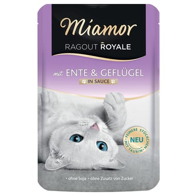 Voordeelpakket Miamor Ragout Royal in Saus 22 x 100 g Kattenvoer - Kip & Gevogelte