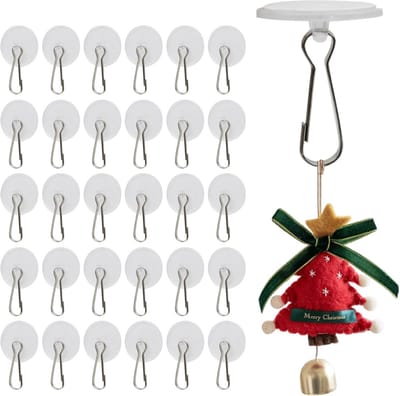 Zelfklevende Plafondhaak - Transparant - Geen Boren - Ideaal voor Kerstdecoratie - ShopVlot