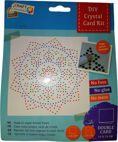 Craft sensations - Maak je eigen - Kristal kaart - Hobbypakket - Knutselen