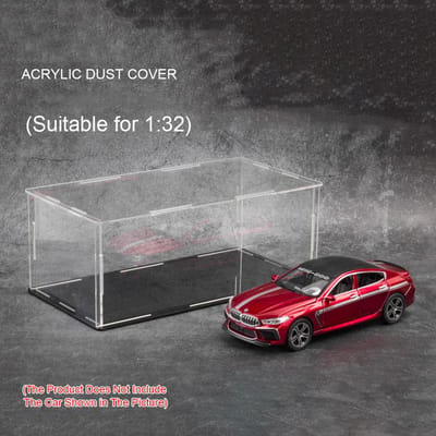1:32 1:24 1:18 Schaal Acryl Auto Speelgoedmodel Stofhoes Transparante Opbergdozen Miniatuur Auto Display Box Kinderen Volwassenen Verzameling gray