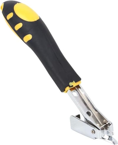 Handmatige Nietjesverwijderaar - Nietjeslifter - Meubels Repareren - Ergonomische Antislip Grip - 18 cm Lengte - Geel Zwart