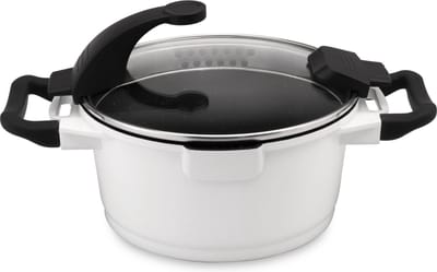 Essentials Kookpot Met Deksel Wit 16 Cm - Wit - PFAS-vrij
