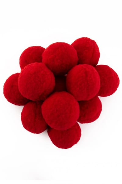 Pom Pom 4cm 12st - Rood