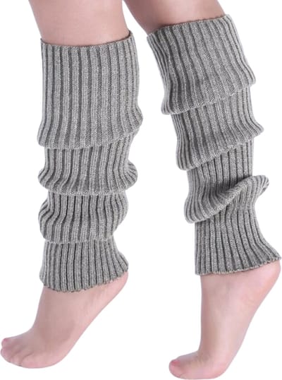 Livano Beenwarmers - Dames - Overknee - Ballet - Wol - Kniekousen - Leg Warmers - Warm - Lichtgrijs