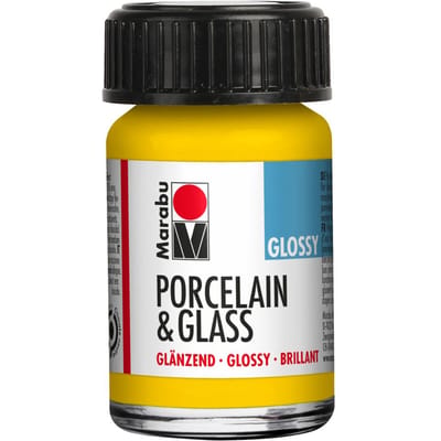 Marabu Porcelain & Glass, "Glossy" - Zonnegeel