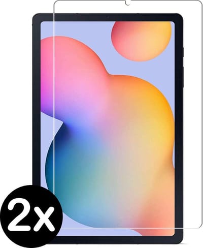 Screenprotector - 2 Stuks - Geschikt voor Samsung Galaxy Tab S6 Lite - Extra Sterk - Beschermglas - Gehard Glas - Tempered Glass - Screen Protector