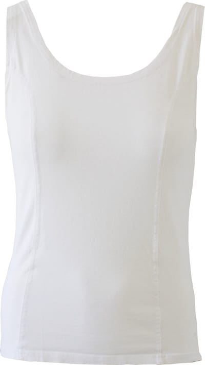 MOOI! Company - Basis Top Amelia  - Top met brede bandjes - Aansluitend model - Kleur  Wit - S