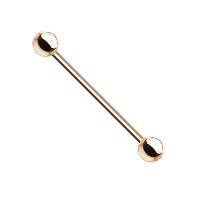 Industrial piercing titanium basis 38 mm - rose goud - LMPiercings