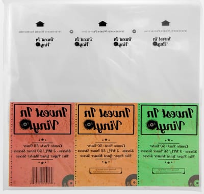 LP Hoezen Combo Pack - Vinyl Beschermers - LP Collectie Beschermen - Dubbele Bescherming - 100 Stuks - Transparant