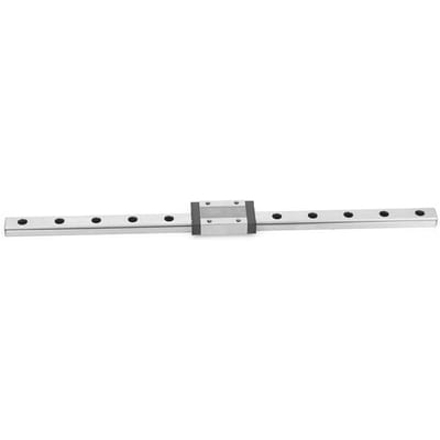 MGN12H Zwart Miniatuur Lineaire Railgeleider 12 mm Breedte   Glijblok (300 mm)