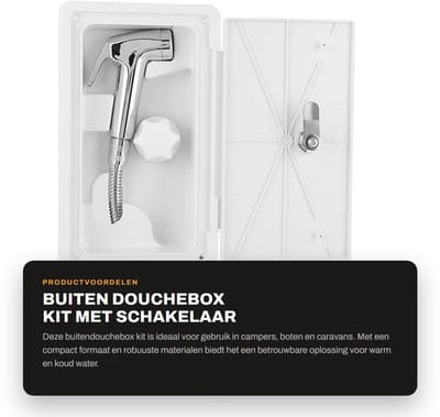 Dailygoods - Buiten Douchebox Kit met Schakelaar voor Marine en Camper