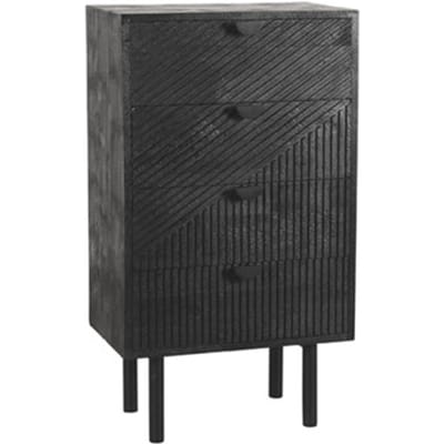 LABEL51 Cotia Ladekast - Zwart - Hout - 50 cm