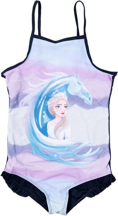 Disney Frozen Badpak - Elsa en de Nokk - Donkerblauw - Maat 134/140