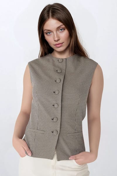 Gevlochten Fitted Coltrui Gilet
