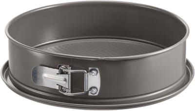 Springvorm Pan - Taartvorm Rond - Taarten Bakken - Antiaanbaklaag - 27 cm Diameter - Grijs