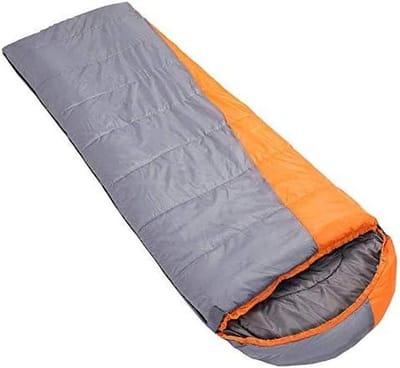 Slaapzak Volwassenen - Outdoor Slaapzak - Kamperen en Reizen - Waterdicht met Compressiezak - 190x80cm - Blauw Oranje