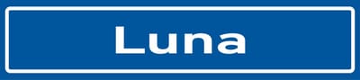 Fotofabriek Straatnaambord Luna | Straatnaambord met naam | Cadeau Luna