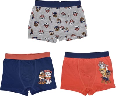 Paw Patrol Boxershort - Set van 3 - Blauw / Oranje / Grijs - Maat 110/116