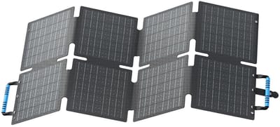 BLUETTI 60W zonnepaneel voor draagbaar energiestation Handsfree 1/Handsfree 2/ AC2A/EB3A/Elite 30 V2/ AC50B. USB-A en USB-C-poort voor tablet, telefoon, drone, opvouwbare zonnelader voor wandelen, kamperen, reizen