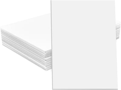 10 stuks hardschuimplaten A4, wit, 297 x 210 x 5 mm voor knutselen, modelbouw en DIY-projecten, lichtgewicht polystyreen schuimboard voor creatief gebruik