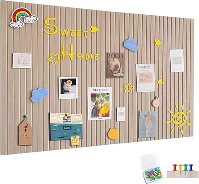Zelfklevend vilten prikbord 90x60 cm met 30 naalden