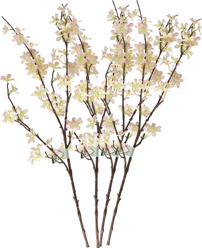 Roze appelbloesem kunstbloem/tak met 57 bloemetjes 84 cm - 4x - Nepbloemen - Kunstbloemen