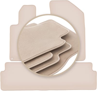 PREMIUM beige matten voor: Peugeot 508 RXH achter compleet 2010-2018