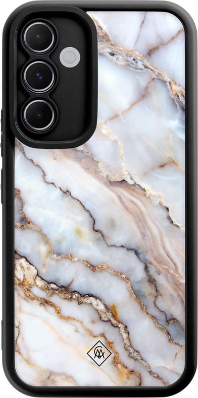 Casimoda® hoesje - Geschikt voor Samsung Galaxy A55 - Marble Dream - Zwart TPU Backcover - Marmer - Multi
