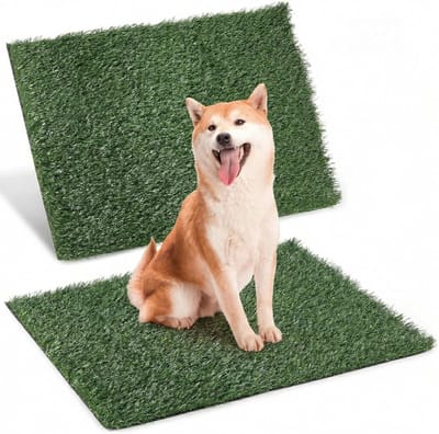 2 Stuks Kunstgras Puppy Toilet Matten voor Honden, Vervangingsgras 20 x 24,8 inch, Ideaal voor Binnengebruik en Training
