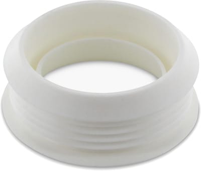 Spoelbuisverbinder Toilet - WC Aansluiting - Universele Reparatie - Kunststof Verbinding - 44 mm / 55 mm - Wit