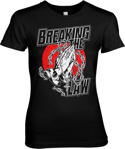 Judas Priest Breaking The Law Girly Tee dames-T-shirt zwart