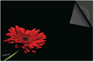 Inductie beschermer 60x60 - afdekplaat inductie mat - Dietrix Kookplaat beschermer - Exclusief - Bloemen en Planten - Rode Gerbera