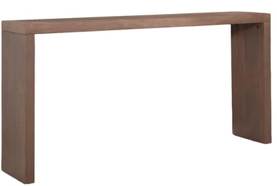 Bijzettafel 150cm duurzaam mangohout Randy walnoot industrieel side table