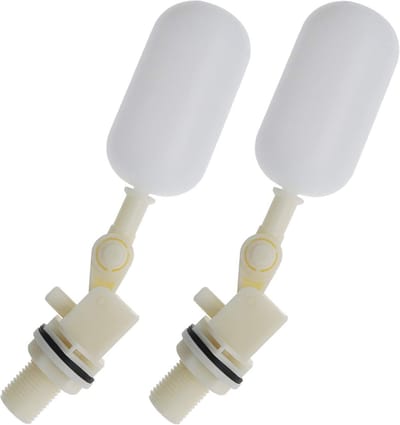 2 Stuks 3/4" 25mm Vlotterkogelkraan Automatische Afsluiter voor Aquarium, Vissenbak, Luchtbevochtiger en Miniwatertank