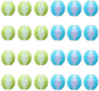 Dailygoods- Pluisballen Dierenhaarverwijderaar - 24 Stuks - Herbruikbare Wasballen - Nylon - 4 cm - Pluizen Verwijderen - Antiharen Functie