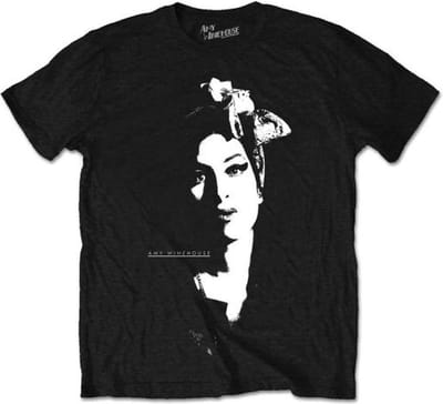 Amy Winehouse - Scarf Portrait Heren T-shirt - S - Zwart