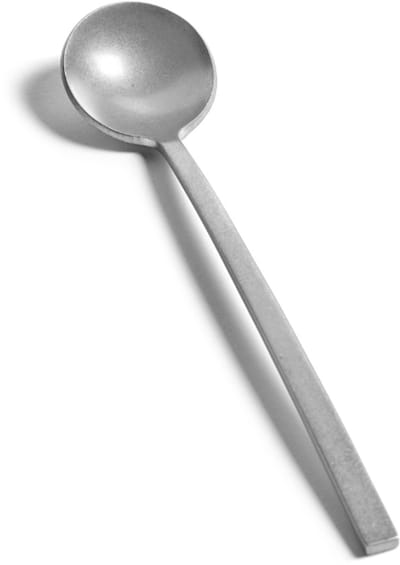 Serax Marie Machielssen La Mère dessertlepel Steel Grey (set van 6 stuks)