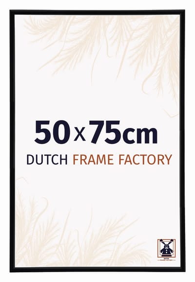 Fotolijst 50x75 cm - Kunststof - Zwart Hoogglans - Angers