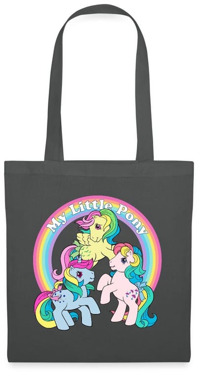 My Little Pony Retro Kleurige Ponys Met Regenboog Tas Van Stof Schoudertas